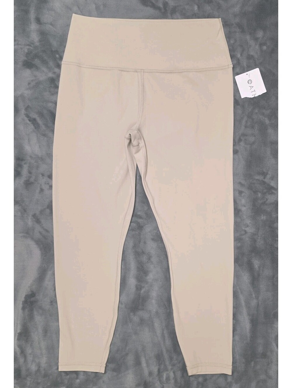Athleta Transcend 7/8 Tight Taupe Womens L High Rise Yoga Leggings
